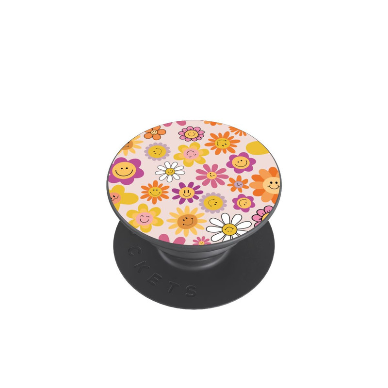  PopGrip Smiles Pink Flowers