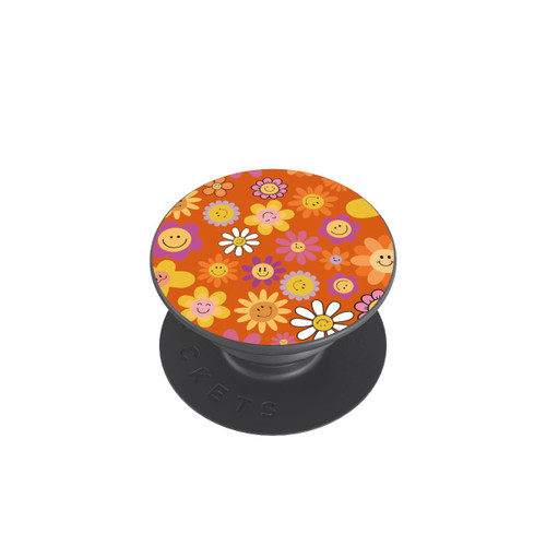 PopGrip Smiles Orange Flowers