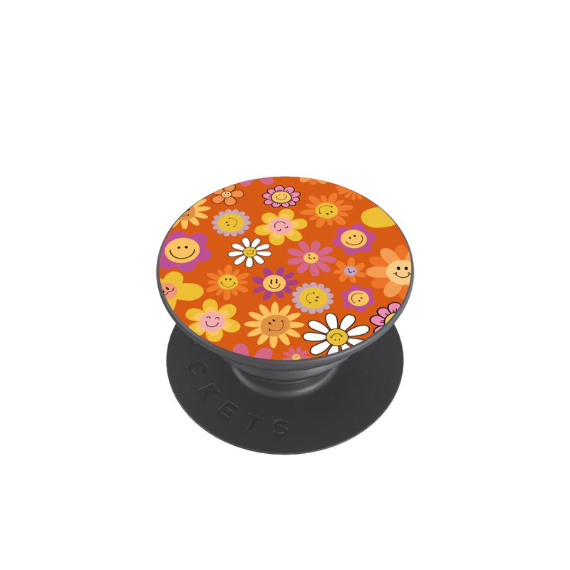  PopGrip Smiles Orange Flowers