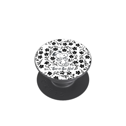  PopGrip Snoopy schwarz und weiß This Is The Life