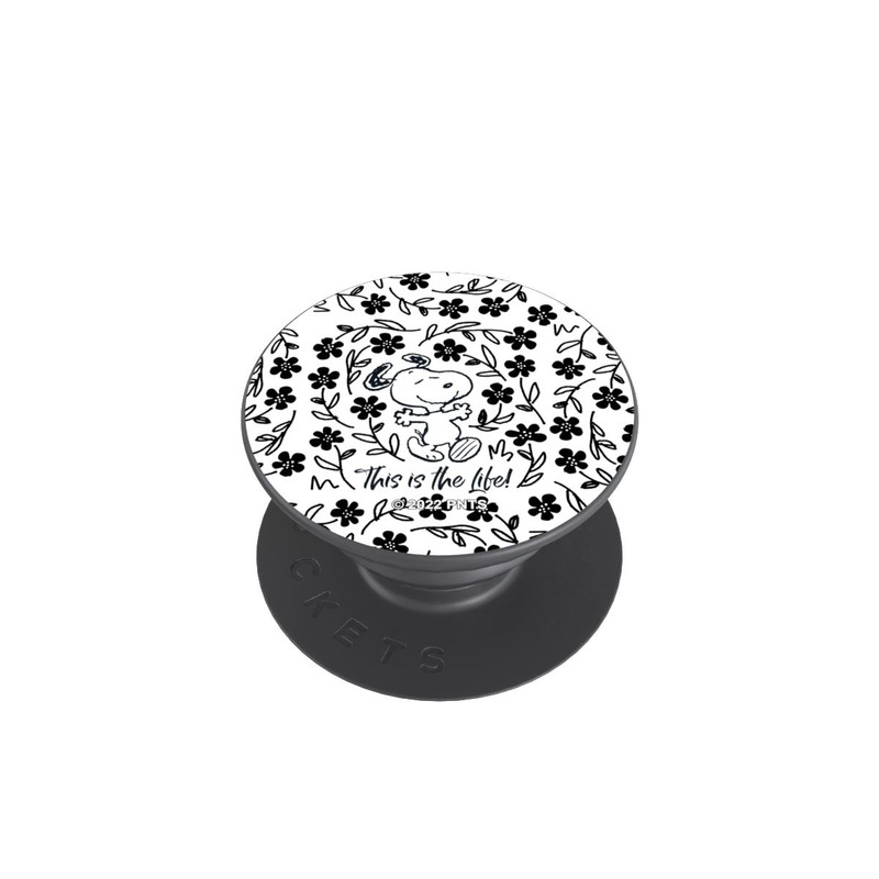  PopGrip Snoopy schwarz und weiß This Is The Life