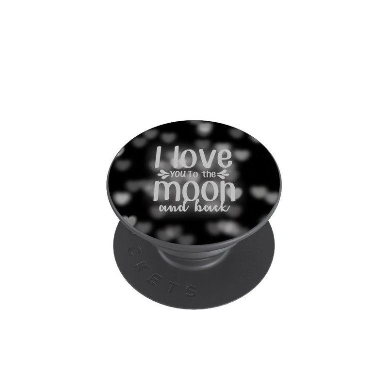  PopGrip I Love You to The Moon And Back Black Hearts