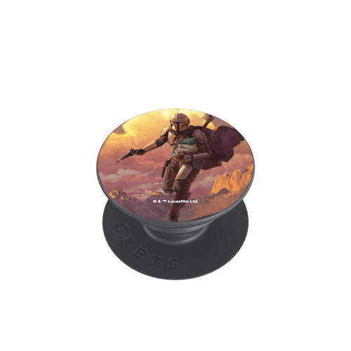  PopGrip Les nuages ​​du coucher du soleil Mandalorien et Grogu