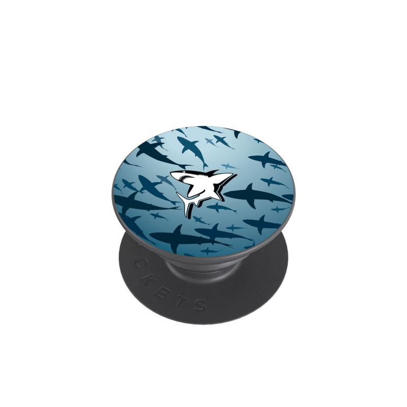  PopGrip Haie Muster Blau