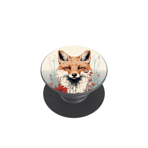  PopGrip Renard avec des fleurs