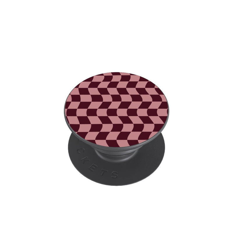  PopGrip Damier rouge-rose