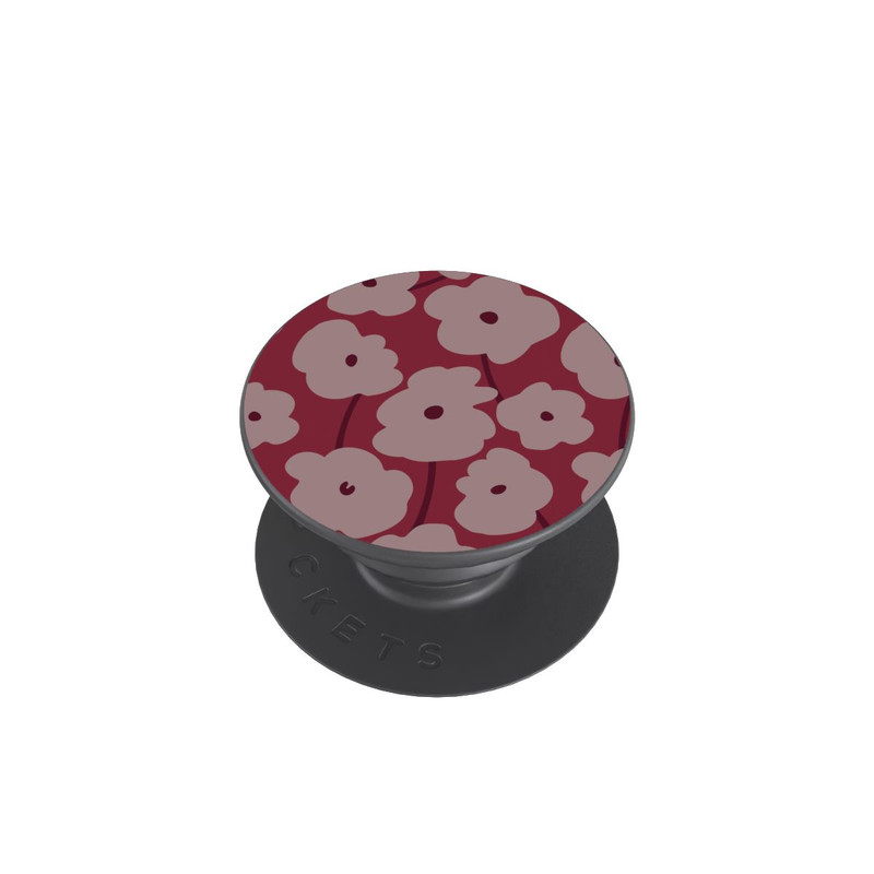  PopGrip Minimalistische Blumen Bordeaux