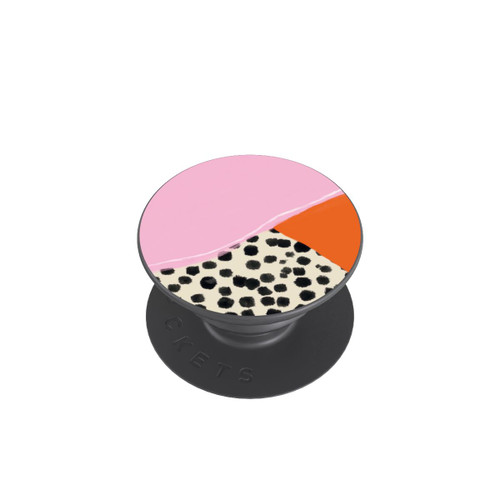  PopGrip Pink and Orange Modern Art with Dots