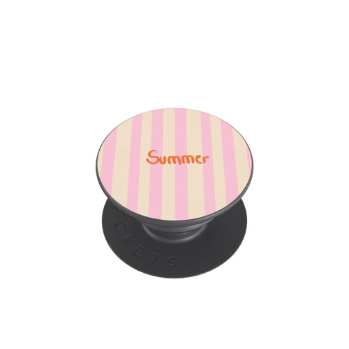  PopGrip Summer Pink And Orange Stripes