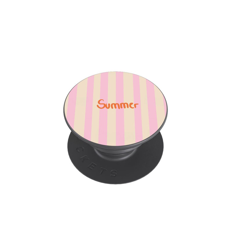  PopGrip Summer Pink And Orange Stripes