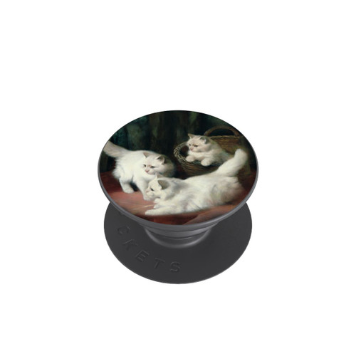  PopGrip Three White Angora Kittens