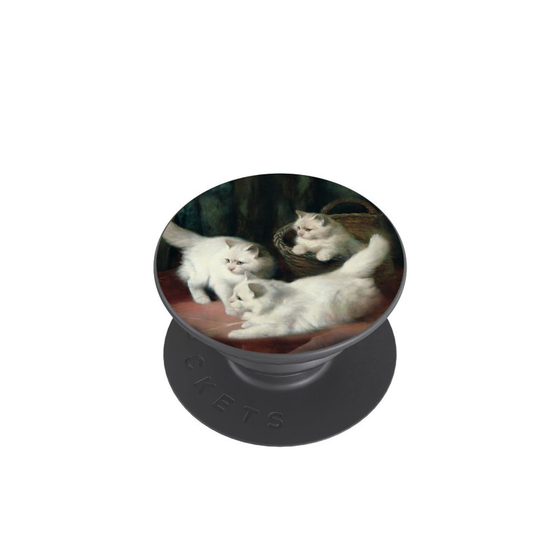  PopGrip Three White Angora Kittens