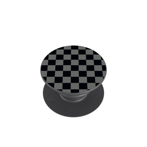  PopGrip Checked Pattern Black Grey
