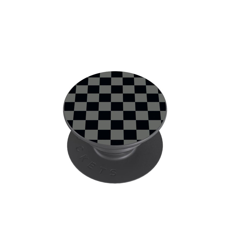  PopGrip Checked Pattern Black Grey