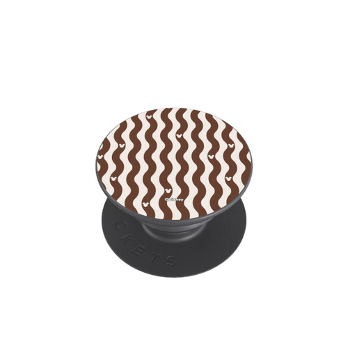  PopGrip Mickey Mouse Brown Pattern Waves
