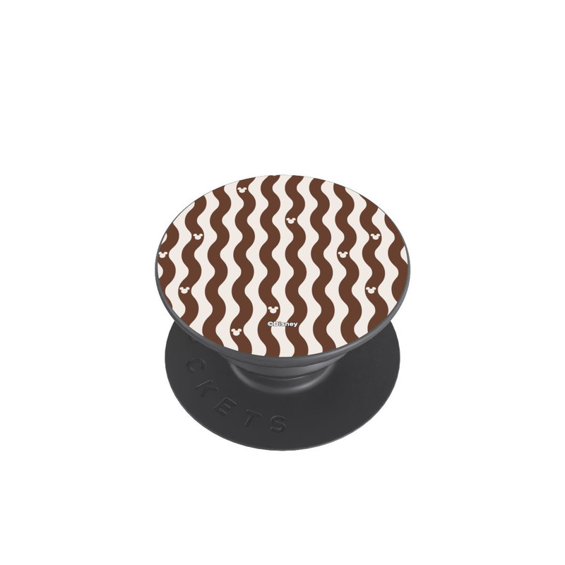  PopGrip Mickey Mouse Brown Pattern Waves
