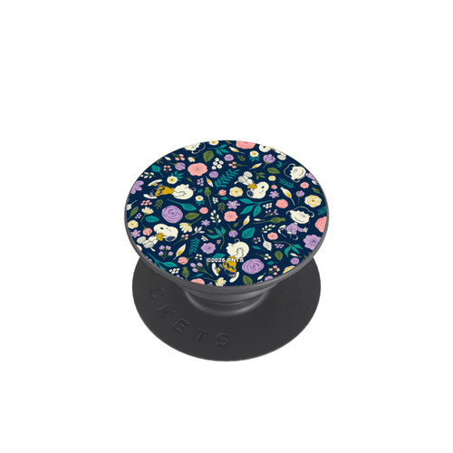  PopGrip Peanuts Dark Flower Pattern
