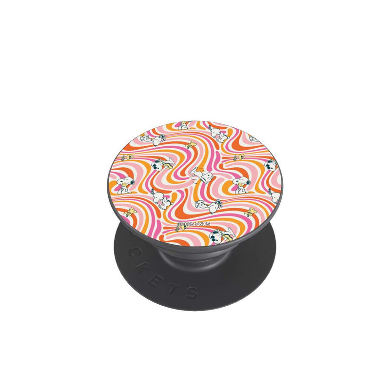  PopGrip Peanuts Hippie Pattern Orange