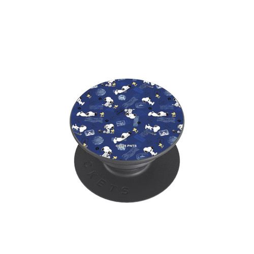  PopGrip Peanuts Travel Stamps Pattern Blue