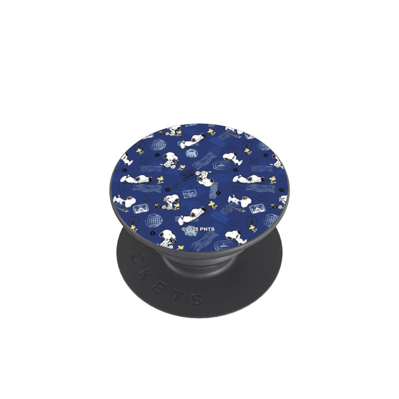  PopGrip Peanuts Travel Stamps Pattern Blue