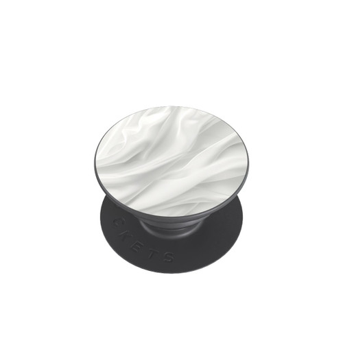  PopGrip White Satin Smooth Texture With AI