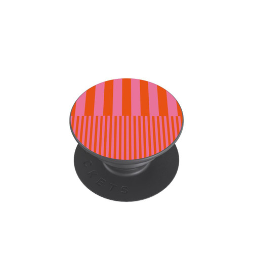  PopGrip Striped Pattern Pink Red