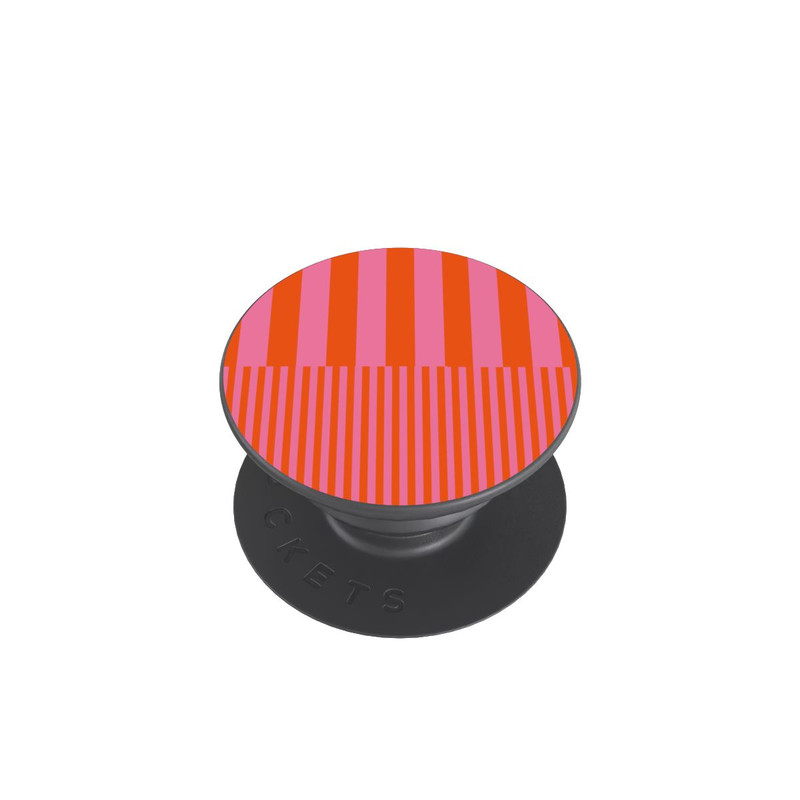  PopGrip Striped Pattern Pink Red
