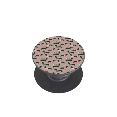  PopGrip Dackel Muster Winter