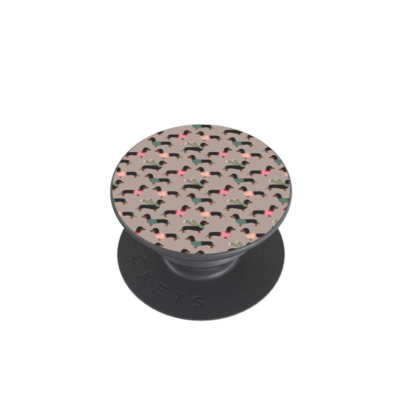  PopGrip Dackel Muster Winter