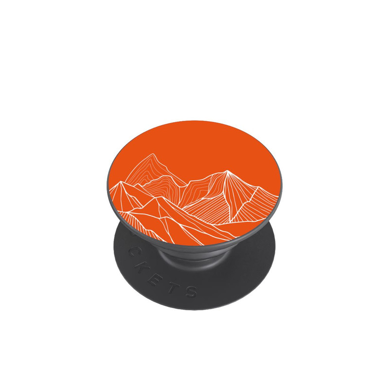  PopGrip Dessin de contour de montagne orange
