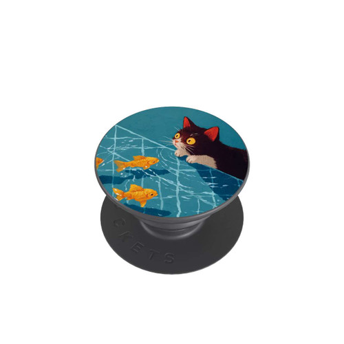  PopGrip Die Katze im Pool mit KI