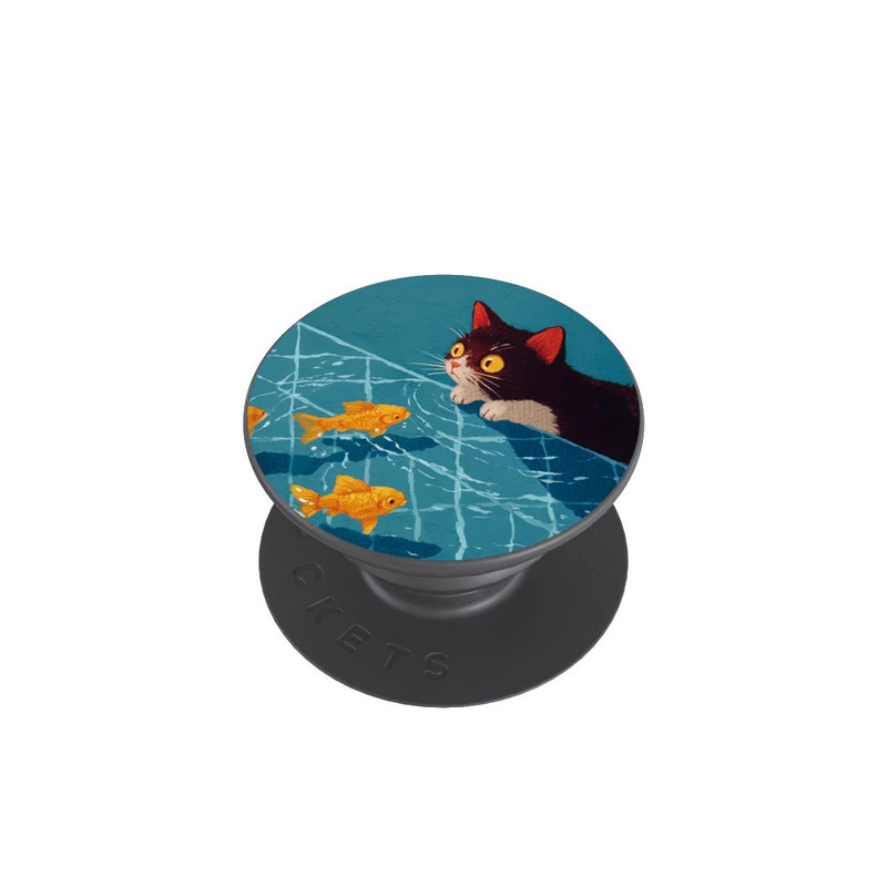  PopGrip Die Katze im Pool mit KI