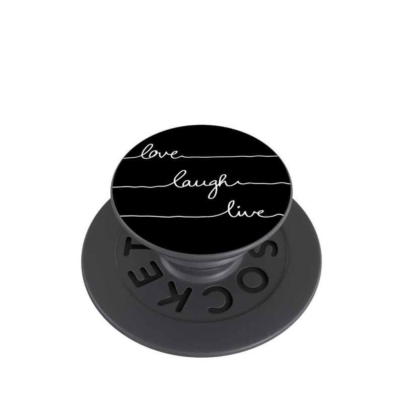  PopGrip Love Laugh Live weiß/schwarz