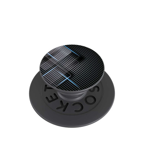  PopGrip Blue Carbon Lines