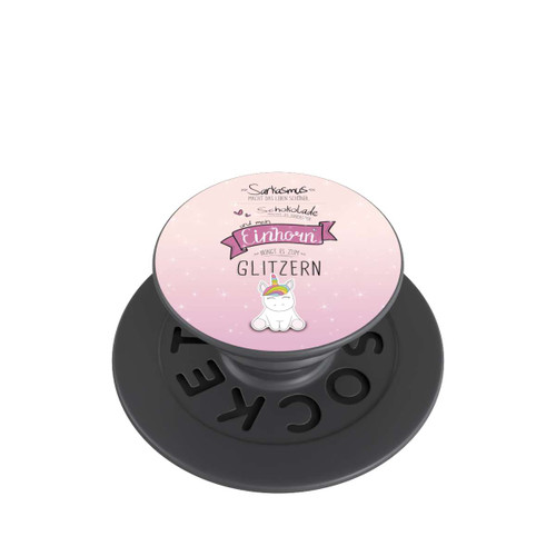  PopGrip Einhorn Glitzer Spruch