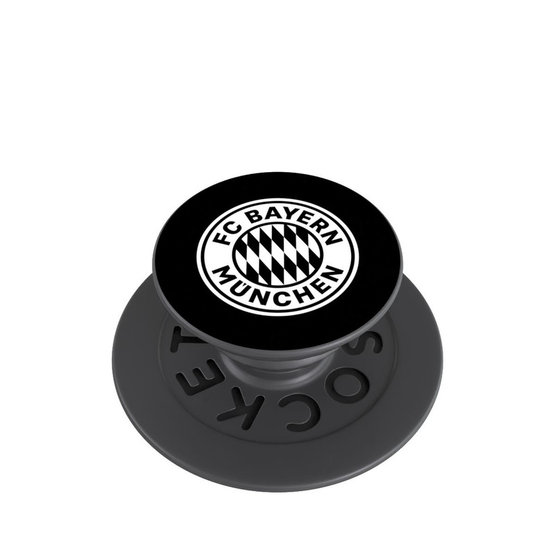  PopGrip Klassisches FCB Logo Klein - Weiß auf Schwarz
