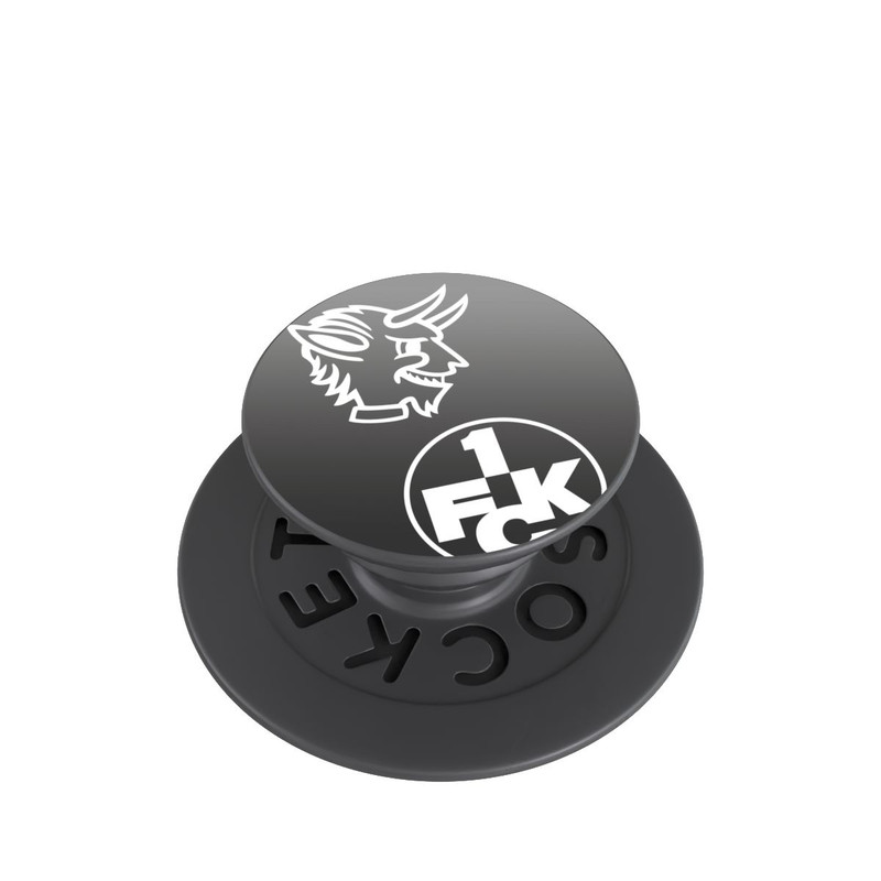  PopGrip Teufelskopf FCK auf Schwarz