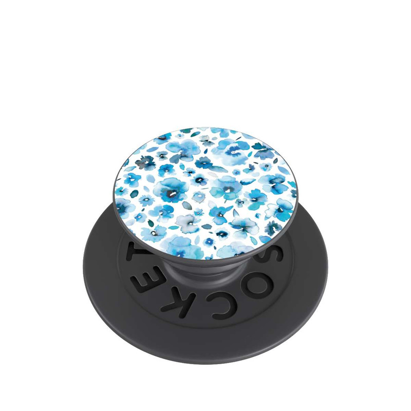 PopGrip Blaue tropische Blumen
