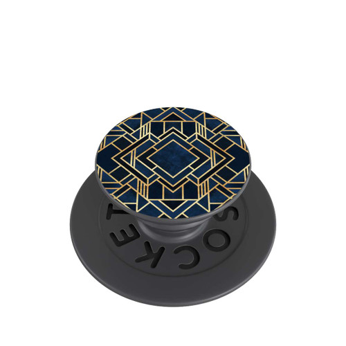  PopGrip Kunst Deko Blau Golddruck
