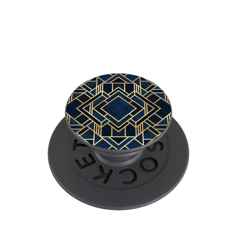  PopGrip Impression Art Déco Bleu Or