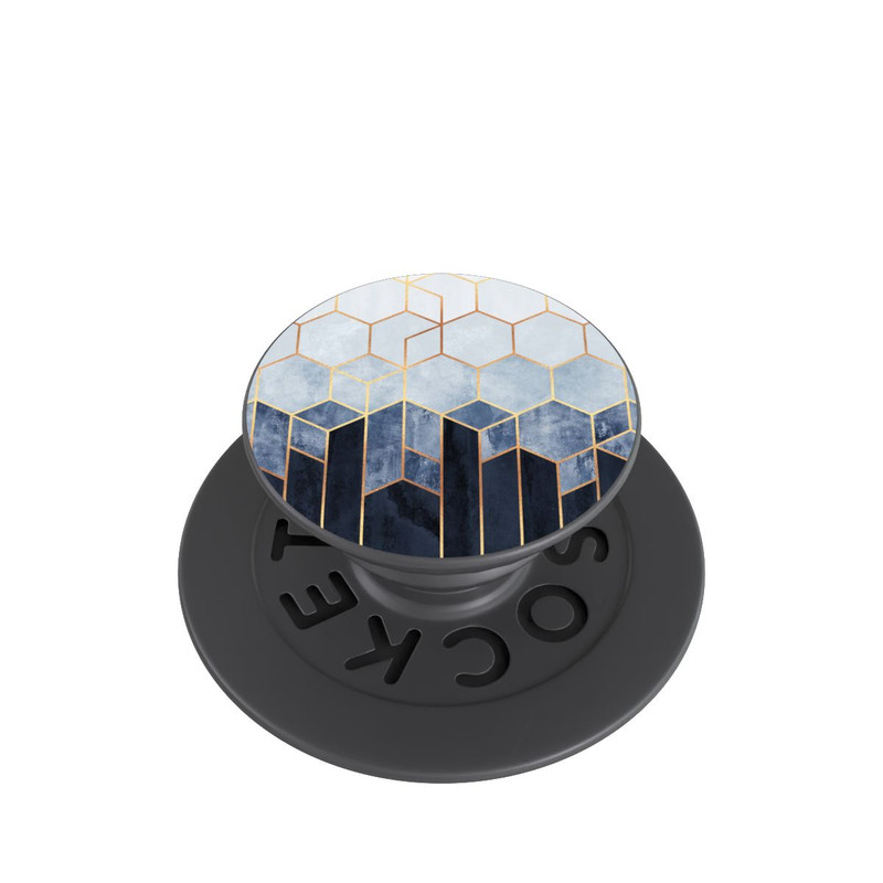  PopGrip Impression d'or d'hexagones bleus doux