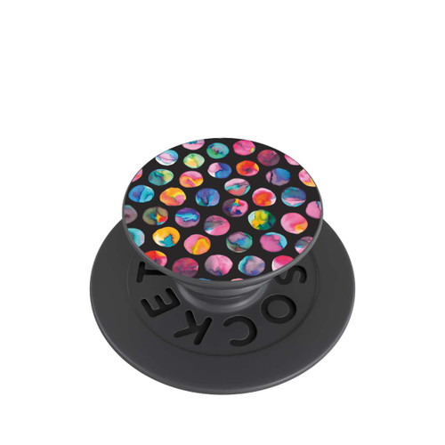  PopGrip Bunte Tintenmurmeln Punkte Schwarz