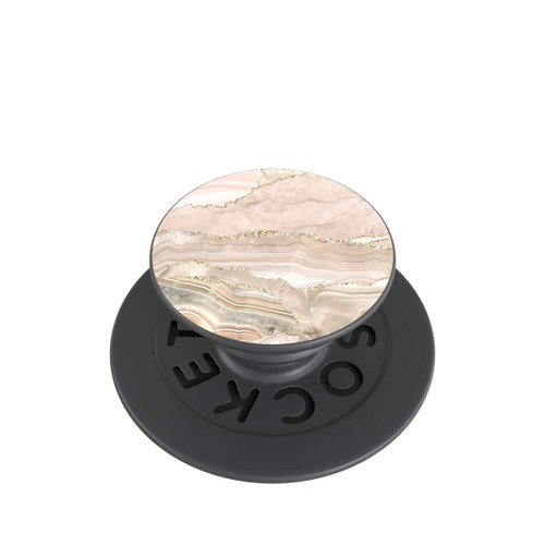  PopGrip Marmor rosa-goldene Streifen