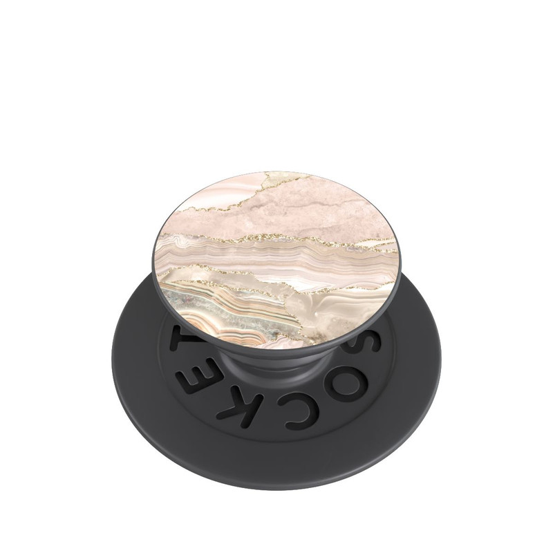  PopGrip Marmor rosa-goldene Streifen