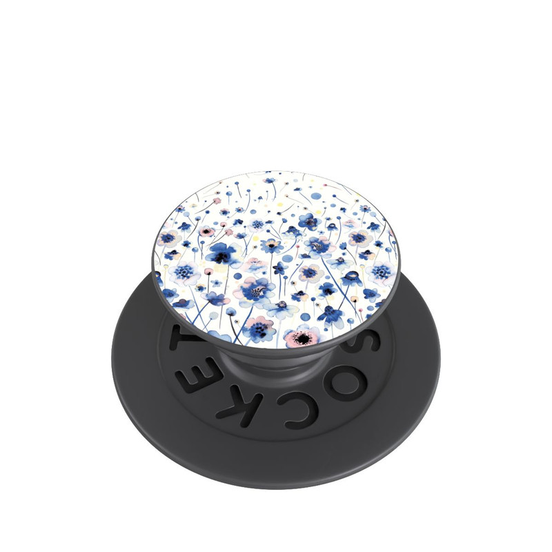  PopGrip Fleurs bleues d’encre aquarelle