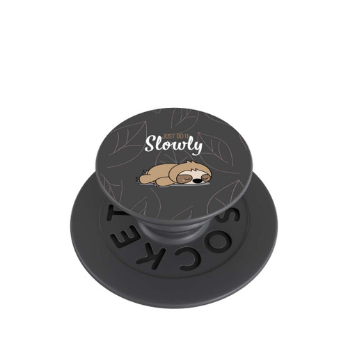  PopGrip Just Do It Slowly Sloth Grey