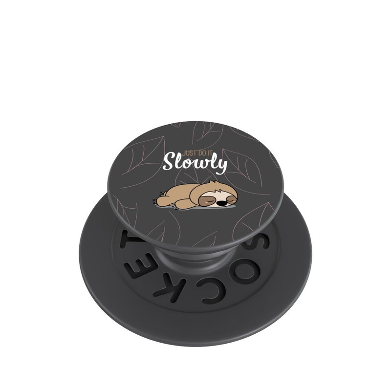  PopGrip Just Do It Slowly Sloth Grey