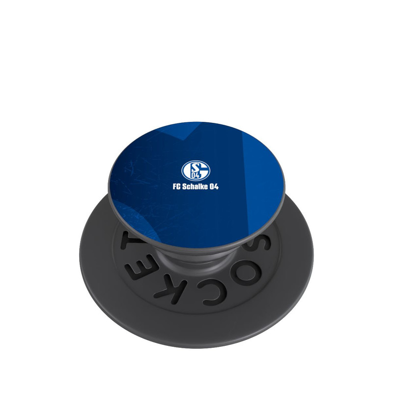  PopGrip Schalke 04 Blauer Hintergrund Mit Logo