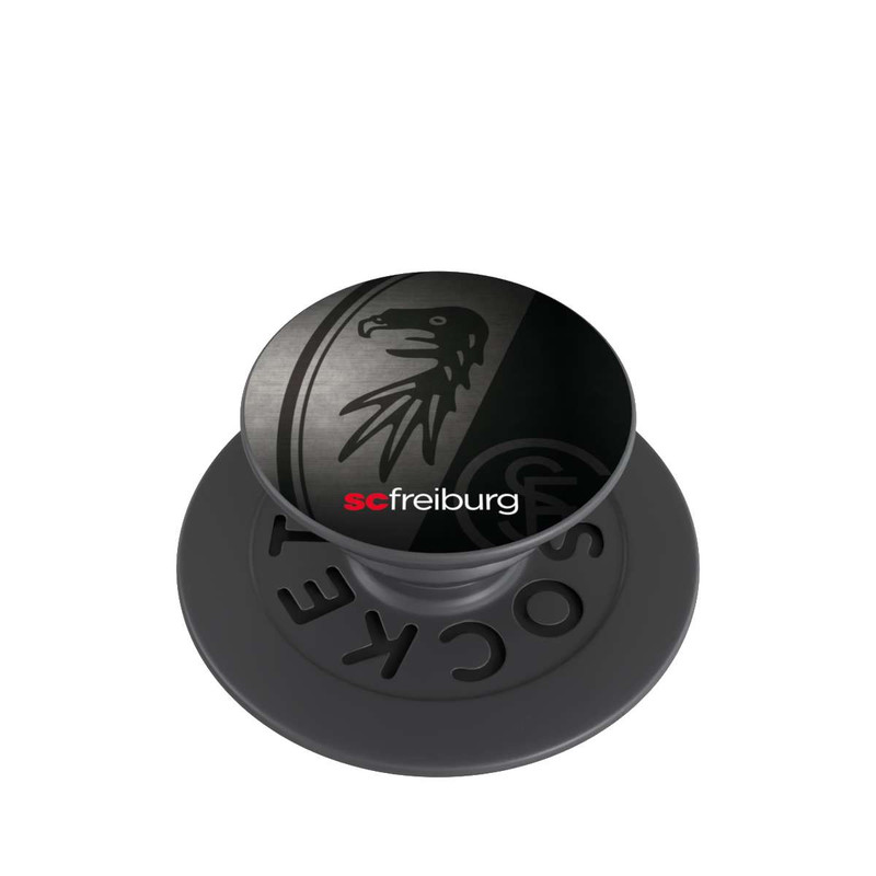  PopGrip Dot Metall Hintergrund mit dem Schriftzug SC Freiburg