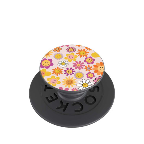  PopGrip Smiles Pink Flowers